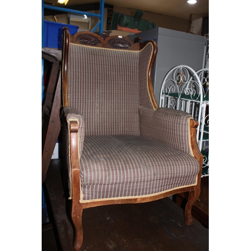 1812 - Edwardian carved mahogany chair