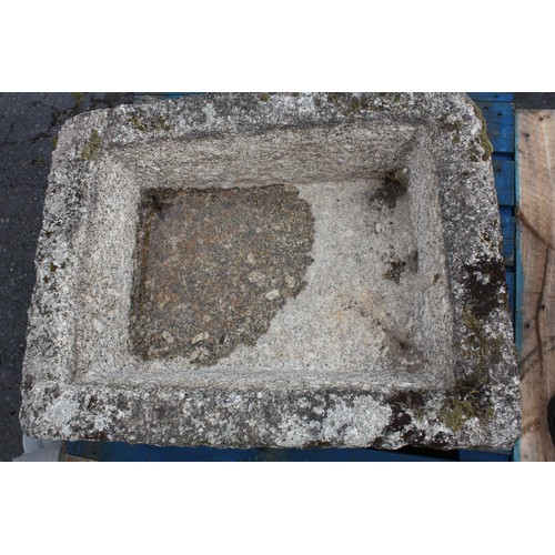 4 - Rectangular granite trough 13