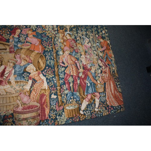 1827 - 2 wall hanging wall tapestries,largest 47 1/2