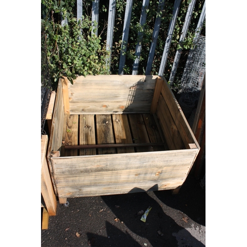 25 - Large wooden trough 24