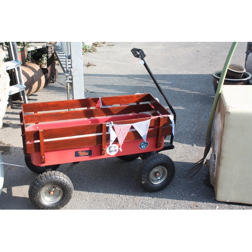 86 - 4 wheel garden cart with pneumatic tyres 20