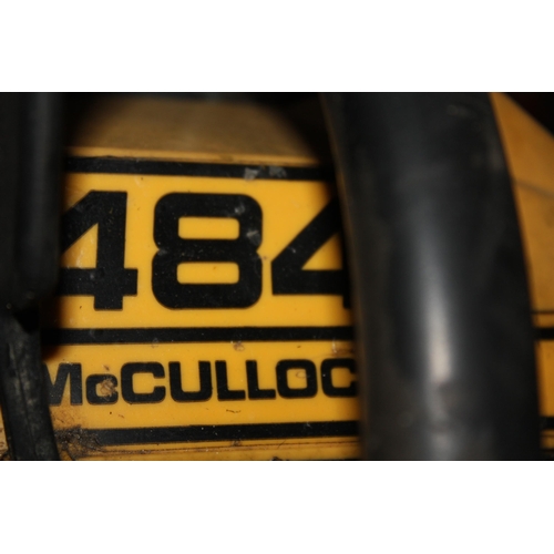 276 - McCulloch 484 petrol chainsaw no petrol but compression