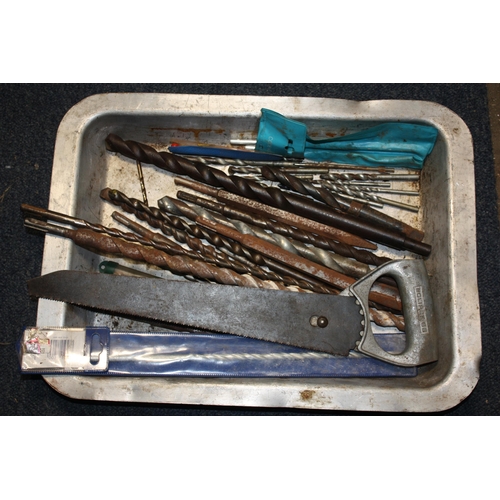 330 - Aluminium tray masonry drill bits etc