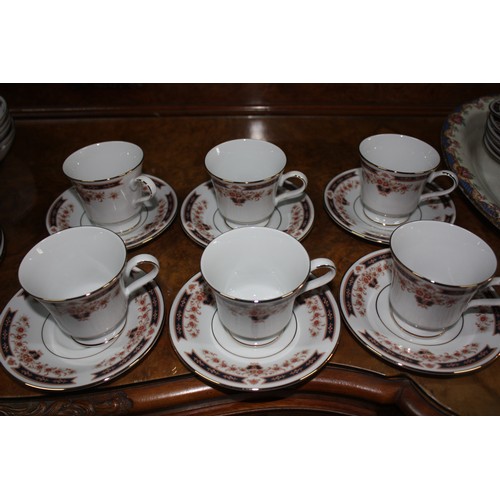 448 - Large quantity Laklain by Dankotuwa tea & dinnerware & 2 other meat plates