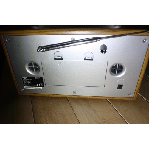 462 - Bush DAB radio- no mains lead- 1 knob missing