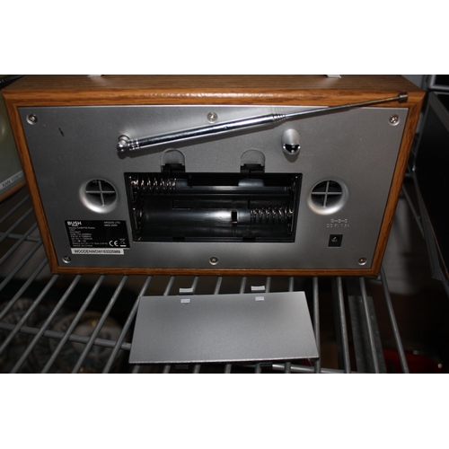 462 - Bush DAB radio- no mains lead- 1 knob missing