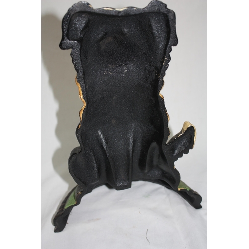 923 - Cast iron dog doorstop 13