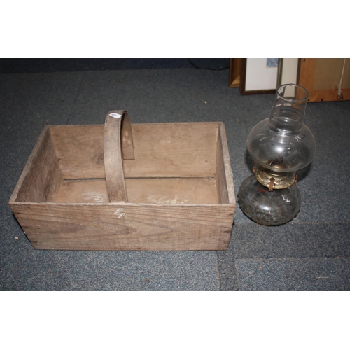 1358 - Trug & oil lamp 12