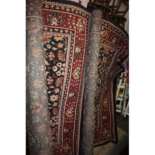 1460 - Pair Belgian Samara patterned rugs 180 x 270 cm