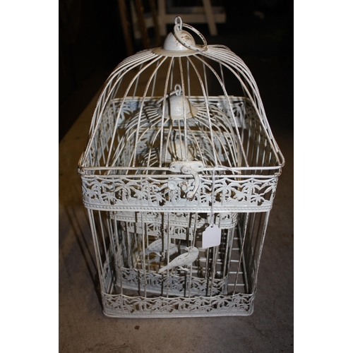 1461 - Graduated set wirework bird cages tallest 16