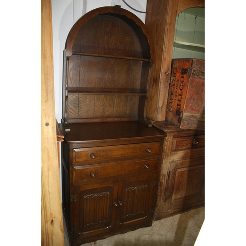 1466 - Narrow Jentique style arch topped dresser 69