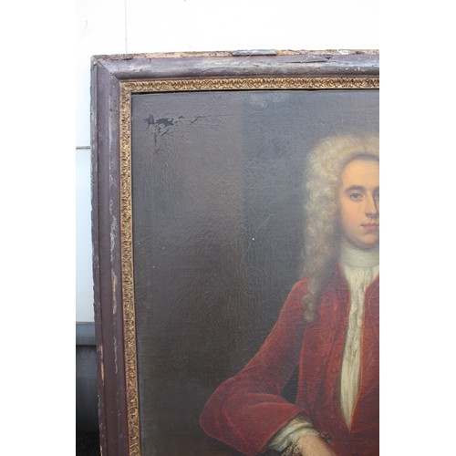 1218 - Pair mid 18th Century portraits lady & gentleman 49