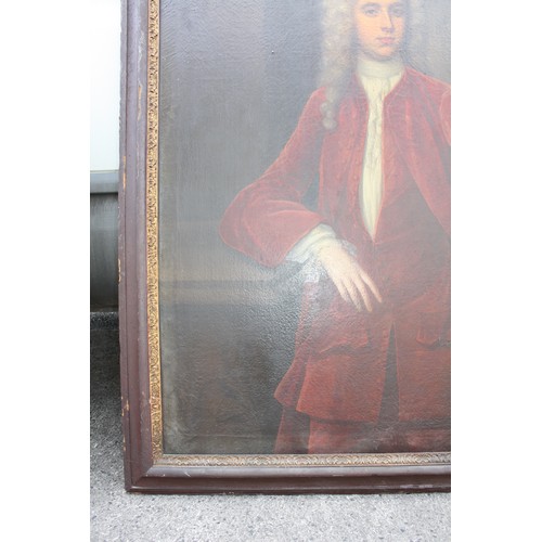 1218 - Pair mid 18th Century portraits lady & gentleman 49