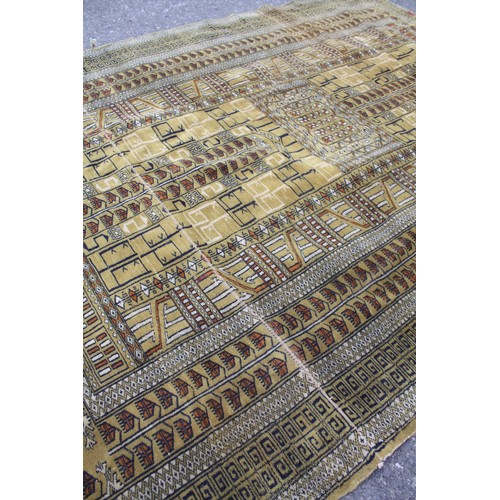 1490 - Tribal pistachio ground rug 78