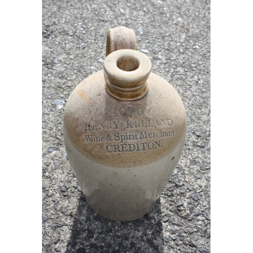 1790 - Crediton cider flagon 8 1/2