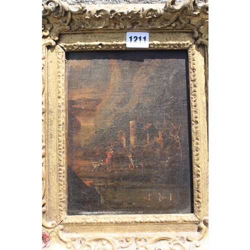 1211 - 19th Century Continental landscape oil 9