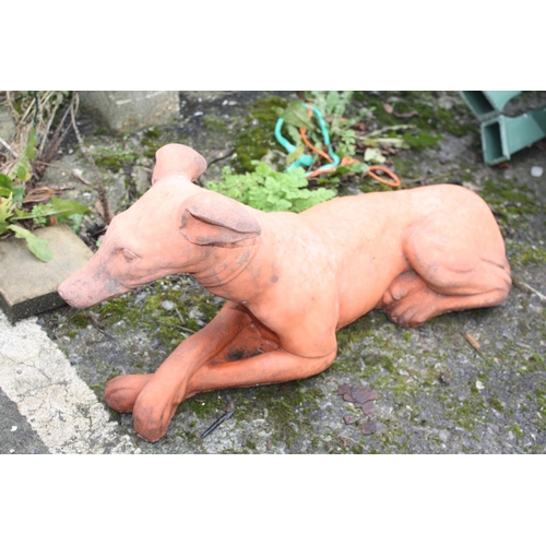 138 - Terracotta coloured greyhound 23