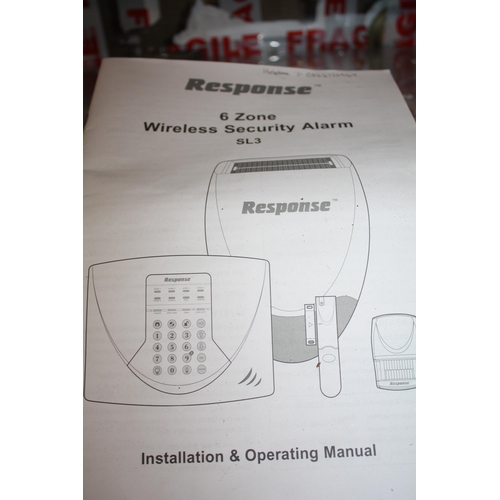 403 - Boxed Response 6 zone security alarm