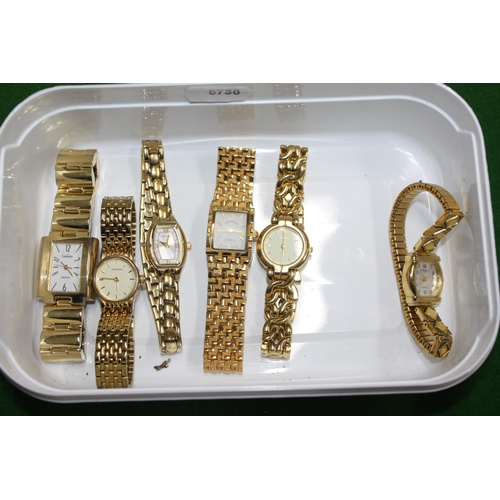 1070 - 6 assorted ladies wrist watches
