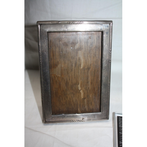 1240 - Silver photo frame 6 1/2