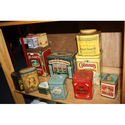 1444 - Quantity assorted vintage tins