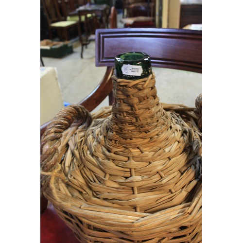 1898 - Green bottle encased in wicker 16