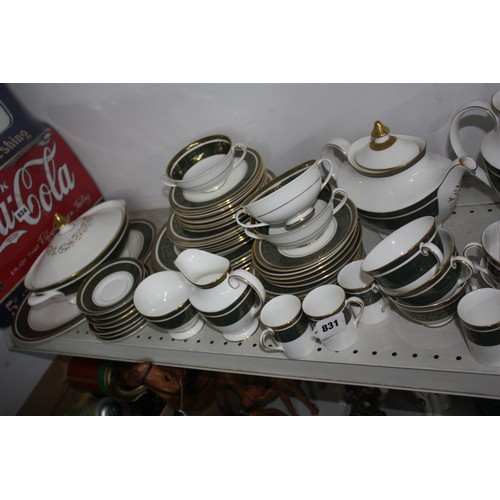 831 - Large collection Royal Doulton Vanborough tea & dinnerware- in good order throughout