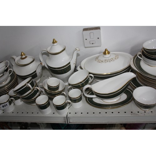 831 - Large collection Royal Doulton Vanborough tea & dinnerware- in good order throughout