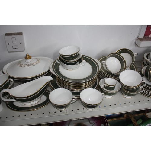 831 - Large collection Royal Doulton Vanborough tea & dinnerware- in good order throughout