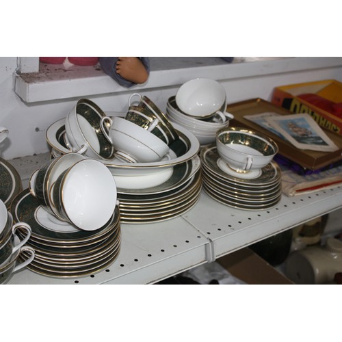 831 - Large collection Royal Doulton Vanborough tea & dinnerware- in good order throughout