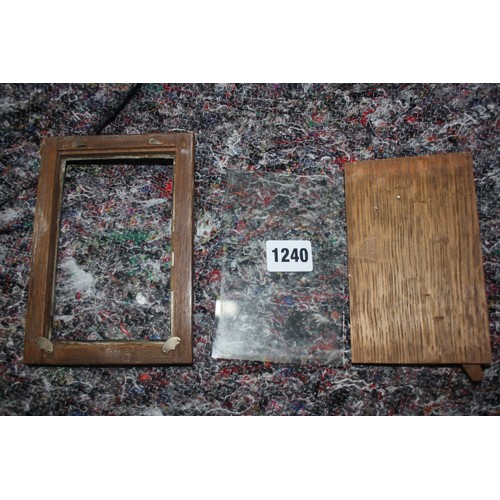 1240 - Silver photo frame 6 1/2