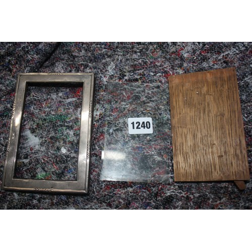 1240 - Silver photo frame 6 1/2