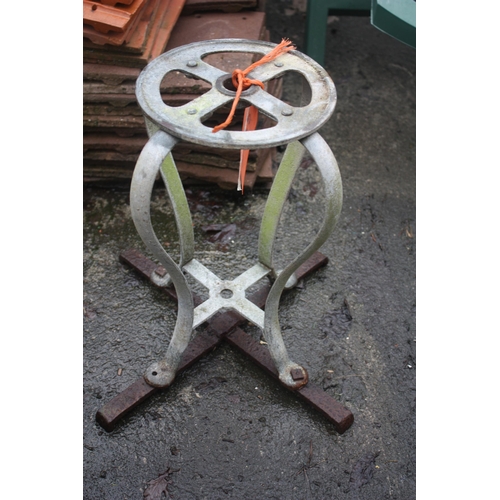 16 - Galvanised milking stool 16