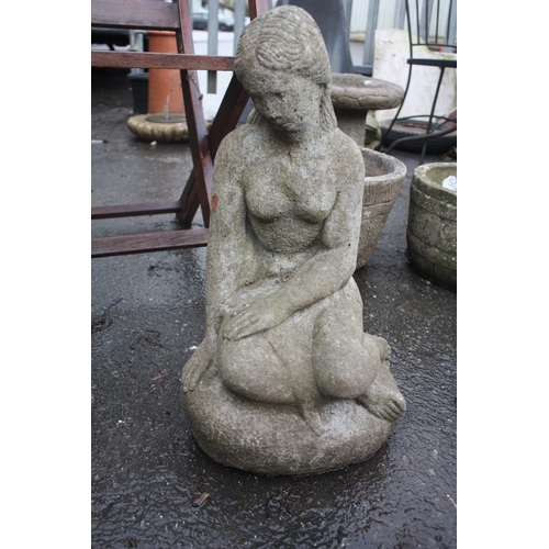 42 - Concrete seated lady 20