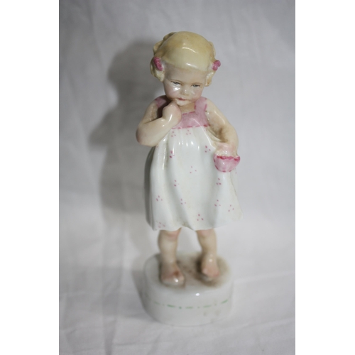 677 - Royal Worcester Freda Doughty figure Only Me 3226 6