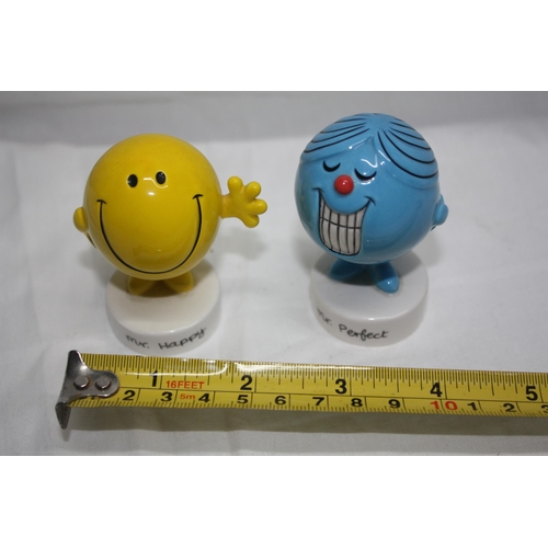 694 - 2 John Beswick Mr Men figures 2 3/4