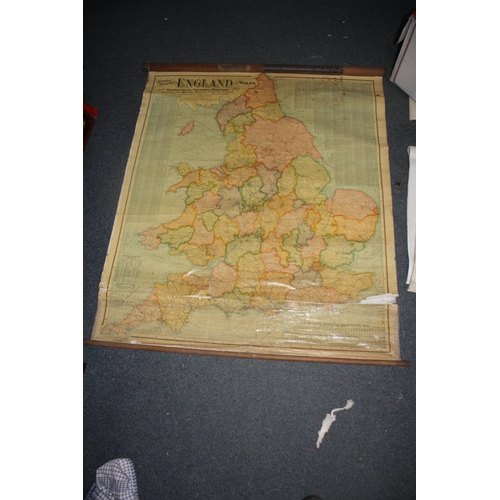 701 - Rolled map England & Wales 42