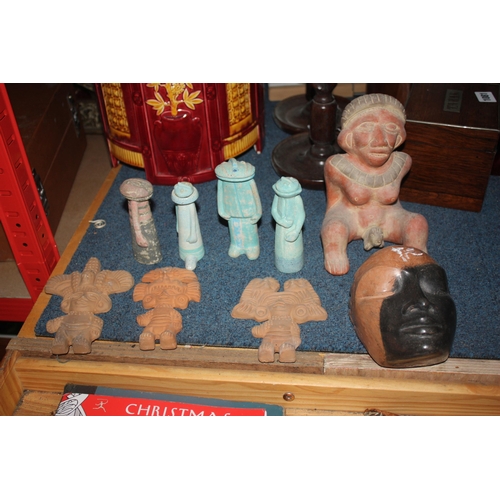 1087 - Ethnic pottery birthing figure 8