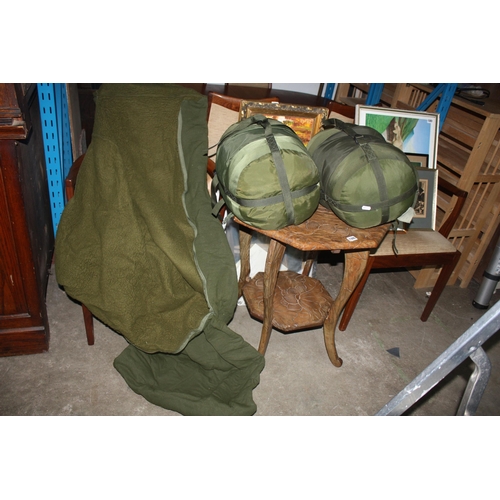 1306 - 2 military grade sleeping bags & 1 other