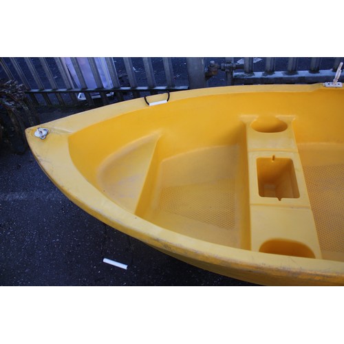 3 - 8' hard plastic tender dinghy made by Acmil Australia model Pioneer 8, rollocks & transom  mount for... 