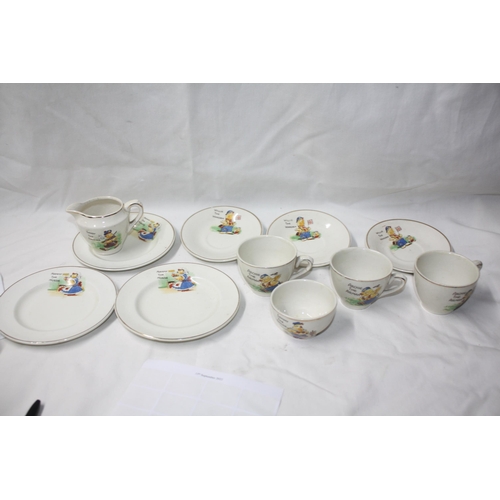 561 - Willie the Warden cups, saucers etc