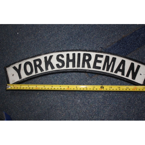 1032 - Iron Yorkshireman sign 20