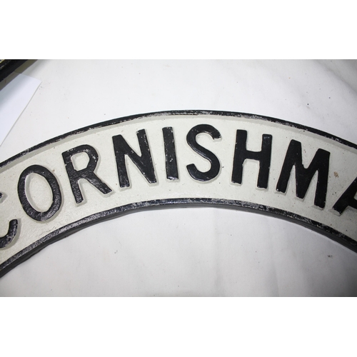 1031 - Iron Cornishman sign 18