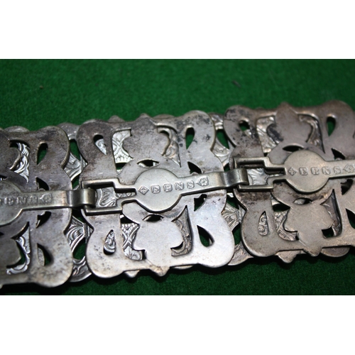 1139 - Plated pierced design belt