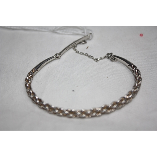 1171 - Silver rope link bracelet 11.7 grammes