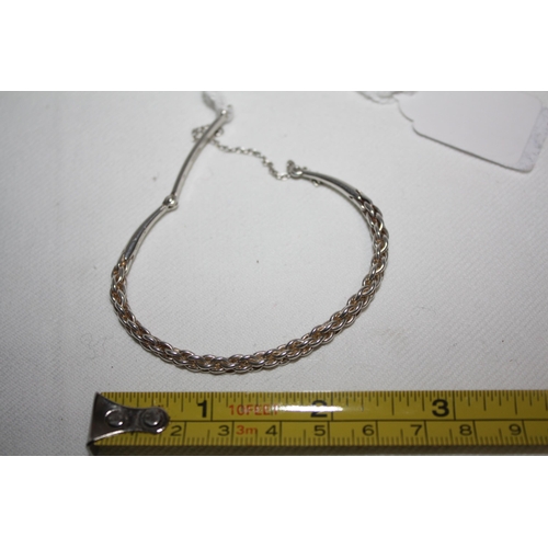 1171 - Silver rope link bracelet 11.7 grammes