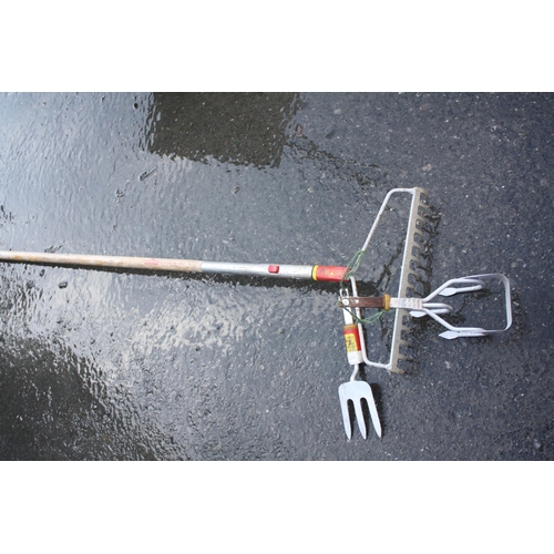 80 - Wolf rake & 2 attachments