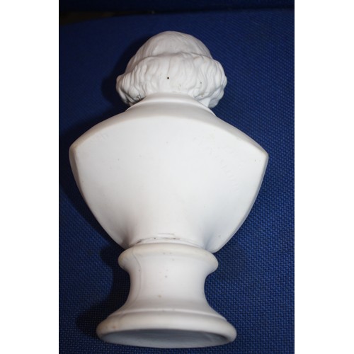 627 - Parian bust Gentleman 8 1/2