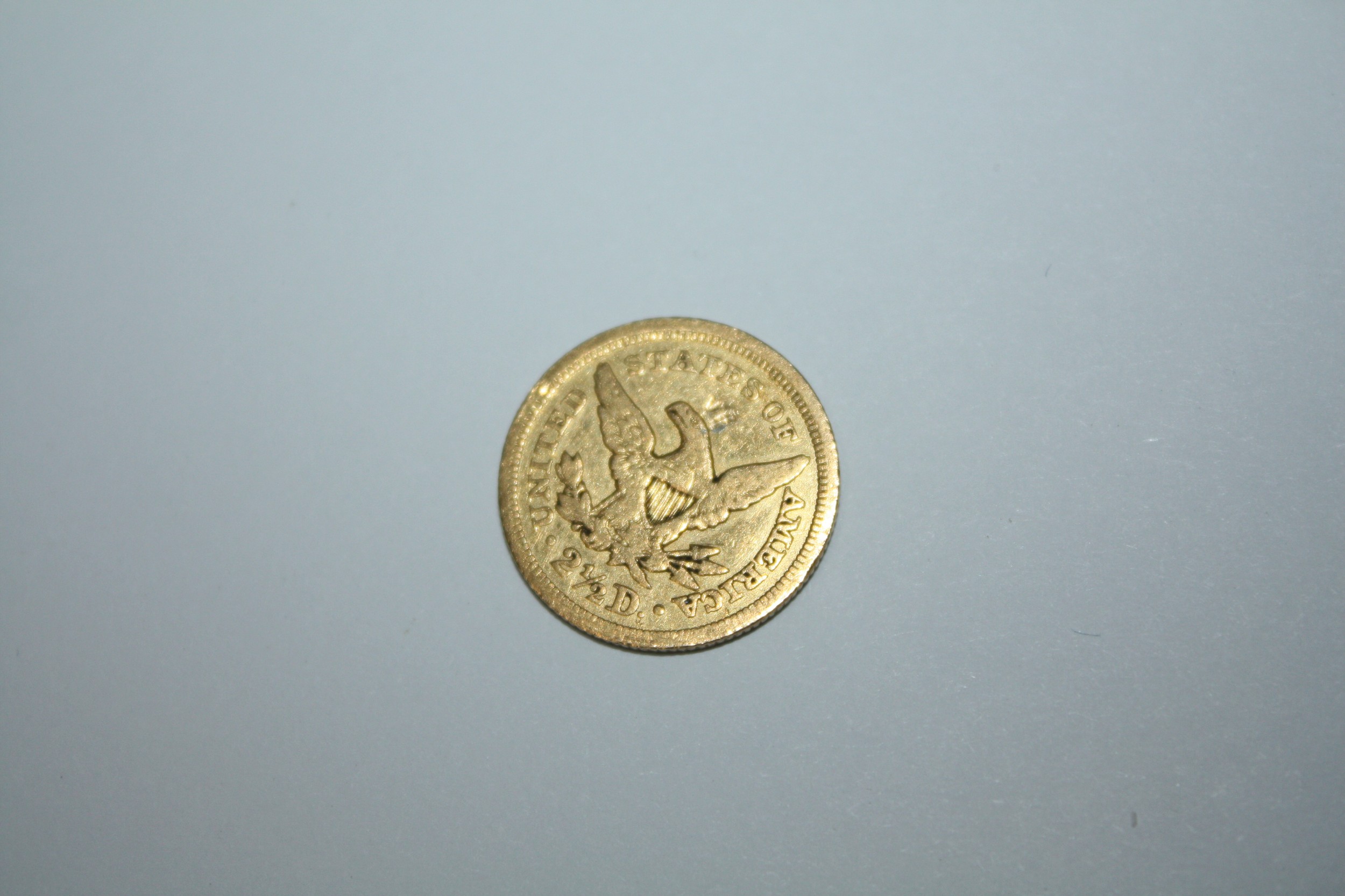 USA 2 1/2 Dollar 22ct gold coin 1853 4.07 grammes