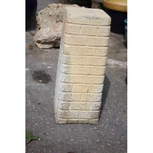 16 - Concrete brick effect pedestal 17